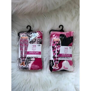 Two Left Feet Women's Leggins Set of 2  S-M 4-10